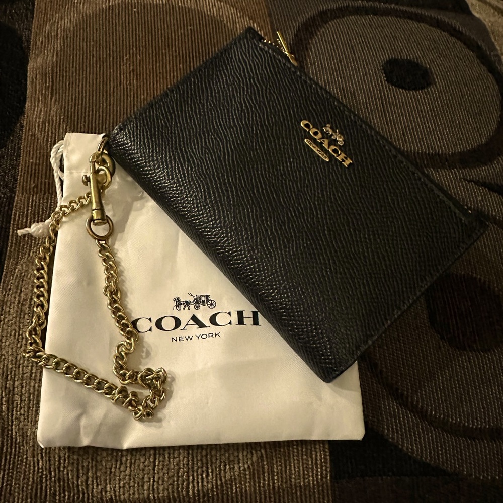 Coach small wallet on a chain